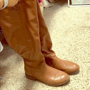 Tall brown boots